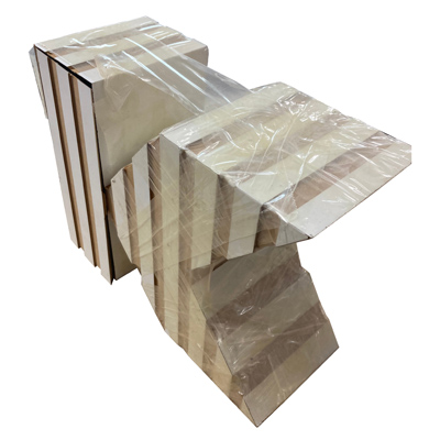 Drehdisplay 3D Buchstabe gefräst und lackiert