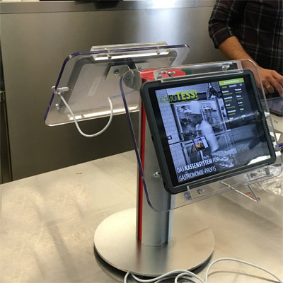 Ipadhalterung, Kasse, Kassensystem, Tablethalterung