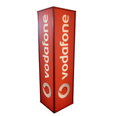 Leuchtsäule Vodafone Logo