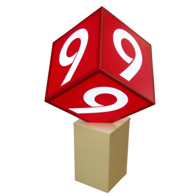 Leuchtdisplayw�rfel Rhein