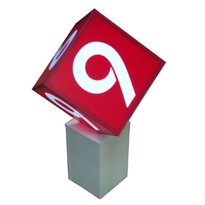 Leuchtdisplayw�rfel Rhein