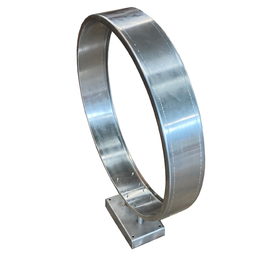 Nasendisplay Leuchtdisplay Standdisplay geschweißter Stahlring und Aufsatz